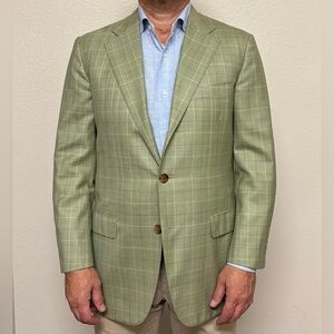 Green Belvest Plaid Men's Blazer